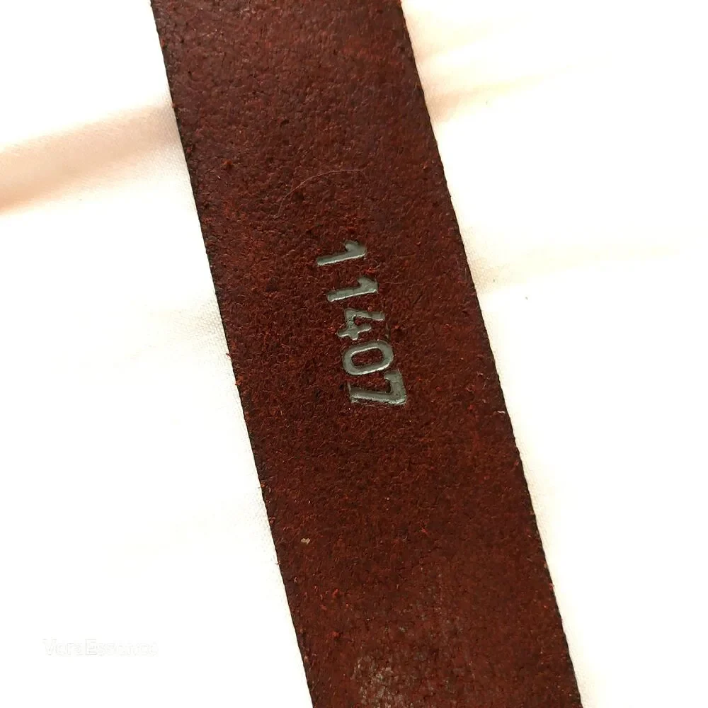 NEW Onyx by Brighton Ranger Belt Mens Size 38 Brown Italian Calfskin VTG